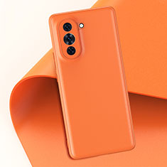 Custodia Lusso Pelle Cover GS1 per Huawei Nova 10 Pro Arancione