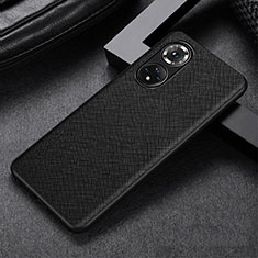 Custodia Lusso Pelle Cover GS1 per Huawei Nova 9 Nero