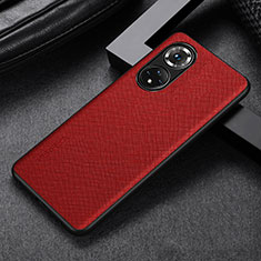 Custodia Lusso Pelle Cover GS1 per Huawei Nova 9 Rosso