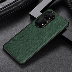 Custodia Lusso Pelle Cover GS1 per Huawei P50 Pro Verde