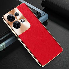 Custodia Lusso Pelle Cover GS1 per Oppo Reno8 Pro+ Plus 5G Rosso