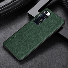 Custodia Lusso Pelle Cover GS1 per Xiaomi Mi 10S 5G Verde