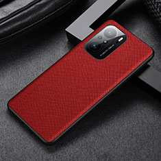 Custodia Lusso Pelle Cover GS1 per Xiaomi Redmi K40 5G Rosso