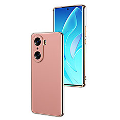 Custodia Lusso Pelle Cover GS2 per Huawei Honor 60 Pro 5G Oro Rosa