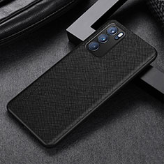 Custodia Lusso Pelle Cover GS2 per Oppo Reno6 Pro 5G India Nero