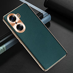 Custodia Lusso Pelle Cover GS3 per Huawei Honor 60 Pro 5G Verde