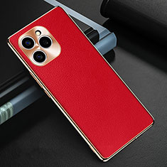 Custodia Lusso Pelle Cover GS3 per Huawei Honor 60 SE 5G Rosso