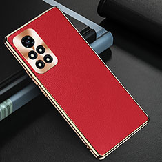 Custodia Lusso Pelle Cover GS3 per Huawei Honor V40 5G Rosso