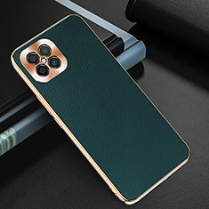 Custodia Lusso Pelle Cover GS3 per Huawei Nova 8 SE 4G Verde