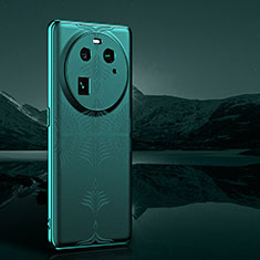 Custodia Lusso Pelle Cover GS4 per Oppo Find X6 Pro 5G Verde