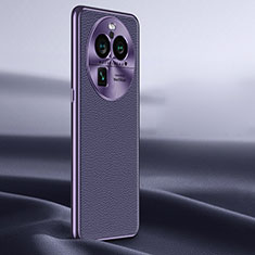 Custodia Lusso Pelle Cover JB1 per Oppo Find X6 Pro 5G Viola