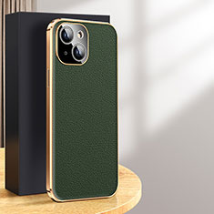 Custodia Lusso Pelle Cover JB2 per Apple iPhone 15 Verde