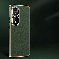 Custodia Lusso Pelle Cover JB2 per Huawei Honor 80 Pro Flat 5G Verde