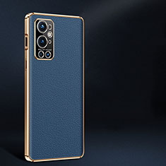 Custodia Lusso Pelle Cover JB2 per OnePlus 9 Pro 5G Blu