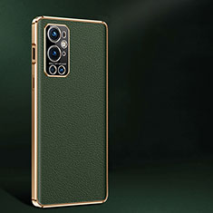 Custodia Lusso Pelle Cover JB2 per OnePlus 9 Pro 5G Verde