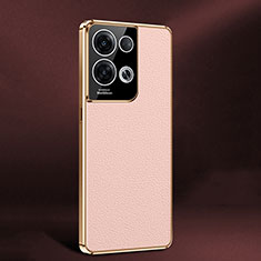 Custodia Lusso Pelle Cover JB2 per Oppo Reno9 Pro+ Plus 5G Rosa