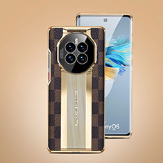 Custodia Lusso Pelle Cover JB8 per Huawei Mate 50 Marrone