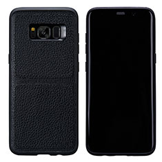 Custodia Lusso Pelle Cover L01 per Samsung Galaxy S8 Plus Nero