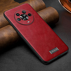 Custodia Lusso Pelle Cover LD1 per Huawei Honor Magic4 5G Rosso