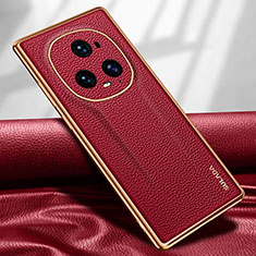 Custodia Lusso Pelle Cover LD1 per Huawei Honor Magic5 Ultimate 5G Rosso