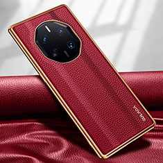 Custodia Lusso Pelle Cover LD1 per Huawei Mate 50 RS Rosso