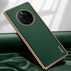 Custodia Lusso Pelle Cover LD1 per Huawei Mate 50E Verde