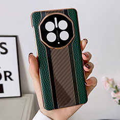 Custodia Lusso Pelle Cover LF1 per Huawei Mate 50 RS Verde