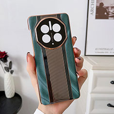 Custodia Lusso Pelle Cover LF4 per Huawei Mate 50 Pro Verde