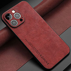 Custodia Lusso Pelle Cover LS1 per Apple iPhone 13 Pro Rosso