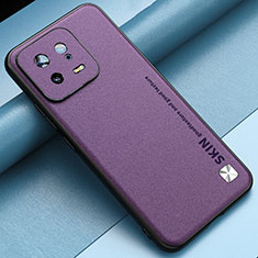 Custodia Lusso Pelle Cover LS2 per Xiaomi Mi 13 5G Viola