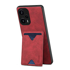 Custodia Lusso Pelle Cover MT1 per Xiaomi Redmi Note 12 Turbo 5G Rosso