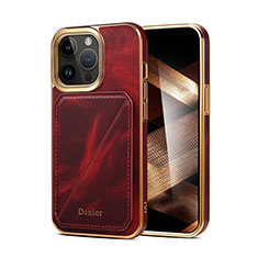 Custodia Lusso Pelle Cover MT2 per Apple iPhone 15 Pro Rosso