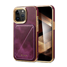 Custodia Lusso Pelle Cover MT2 per Apple iPhone 16 Pro Max Viola