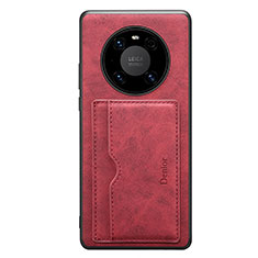 Custodia Lusso Pelle Cover MT2 per Huawei Mate 50 Rosso