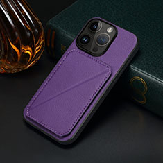 Custodia Lusso Pelle Cover MT4 per Apple iPhone 15 Pro Max Viola