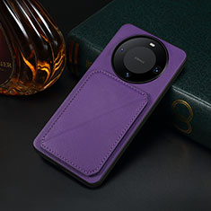 Custodia Lusso Pelle Cover MT4 per Huawei Mate 60 Pro+ Plus Viola