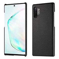 Custodia Lusso Pelle Cover P01 per Samsung Galaxy Note 10 Plus 5G Nero