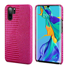 Custodia Lusso Pelle Cover P02 per Huawei P30 Pro New Edition Rosa Caldo