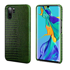 Custodia Lusso Pelle Cover P02 per Huawei P30 Pro Verde