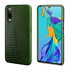 Custodia Lusso Pelle Cover P02 per Huawei P30 Verde