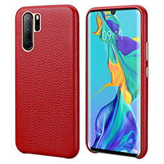 Custodia Lusso Pelle Cover P04 per Huawei P30 Pro Rosso