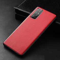 Custodia Lusso Pelle Cover per Huawei Honor 30 Rosso