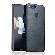 Custodia Lusso Pelle Cover per Huawei Honor Play 7X Blu