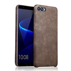 Custodia Lusso Pelle Cover per Huawei Honor V10 Marrone