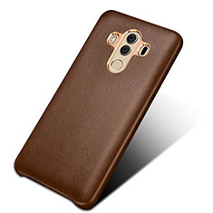 Custodia Lusso Pelle Cover per Huawei Mate 10 Pro Marrone