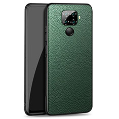 Custodia Lusso Pelle Cover per Huawei Mate 30 Lite Verde