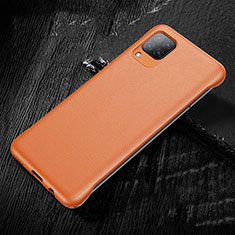 Custodia Lusso Pelle Cover per Huawei Nova 6 SE Arancione