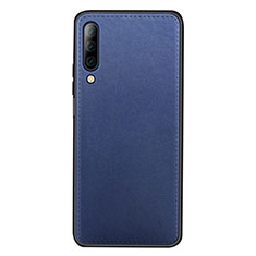 Custodia Lusso Pelle Cover per Huawei P Smart Pro (2019) Blu