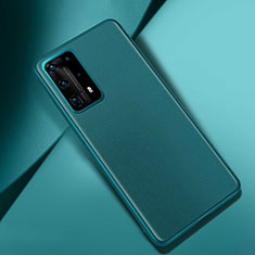 Custodia Lusso Pelle Cover per Huawei P40 Pro+ Plus Verde