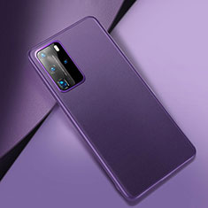 Custodia Lusso Pelle Cover per Huawei P40 Pro Viola